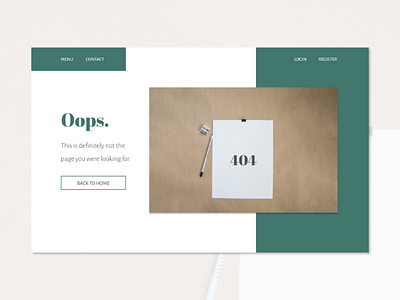 Daily UI Challenge #008 404 page daily ui error page ui challenge ui design