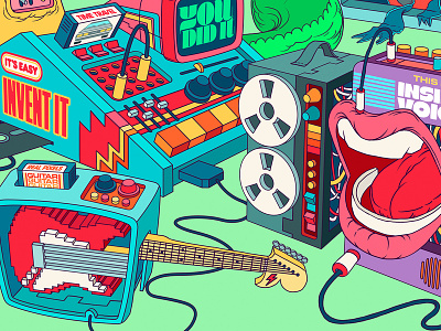 Noise Makers by Dave Arcade on Dribbble