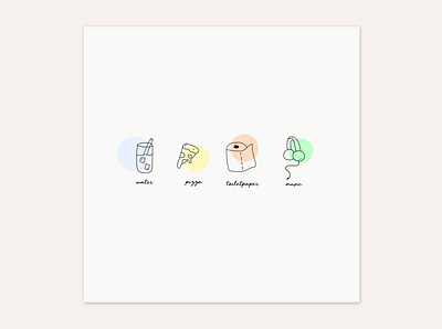 grateful for the little things... icons illustraion ui