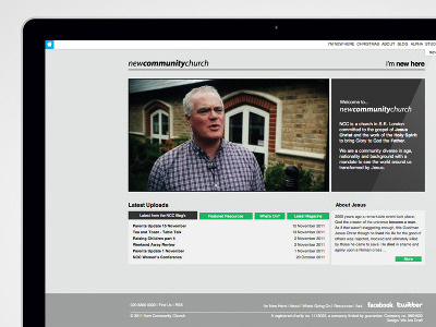 New Community Church Online: Revisited interactive online web webdesign