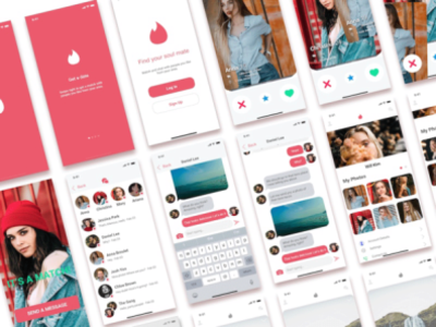 Dating UI Kit in Sketch