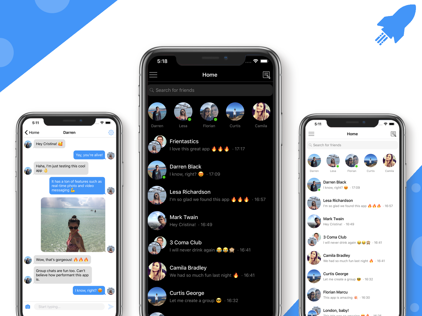 Chat App in React Native by Instamobile on Dribbble