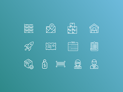 Custom icons for Indepo app branding icon design icon set iconography icons indepo