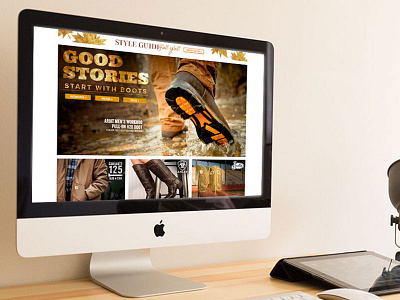 October 2014 Homepage CountryOutfitter.com e commerce graphic design landing page web design