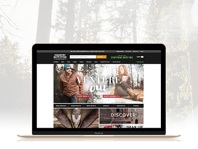 Country Outfitter New Homepage Layout