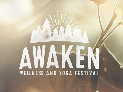Awaken Wellness and Yoga Festival Branding branding festival logo type typography wellness yoga yoga festival