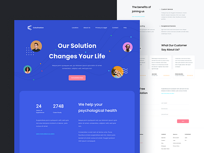 Consuling - Exploration Landing Page
