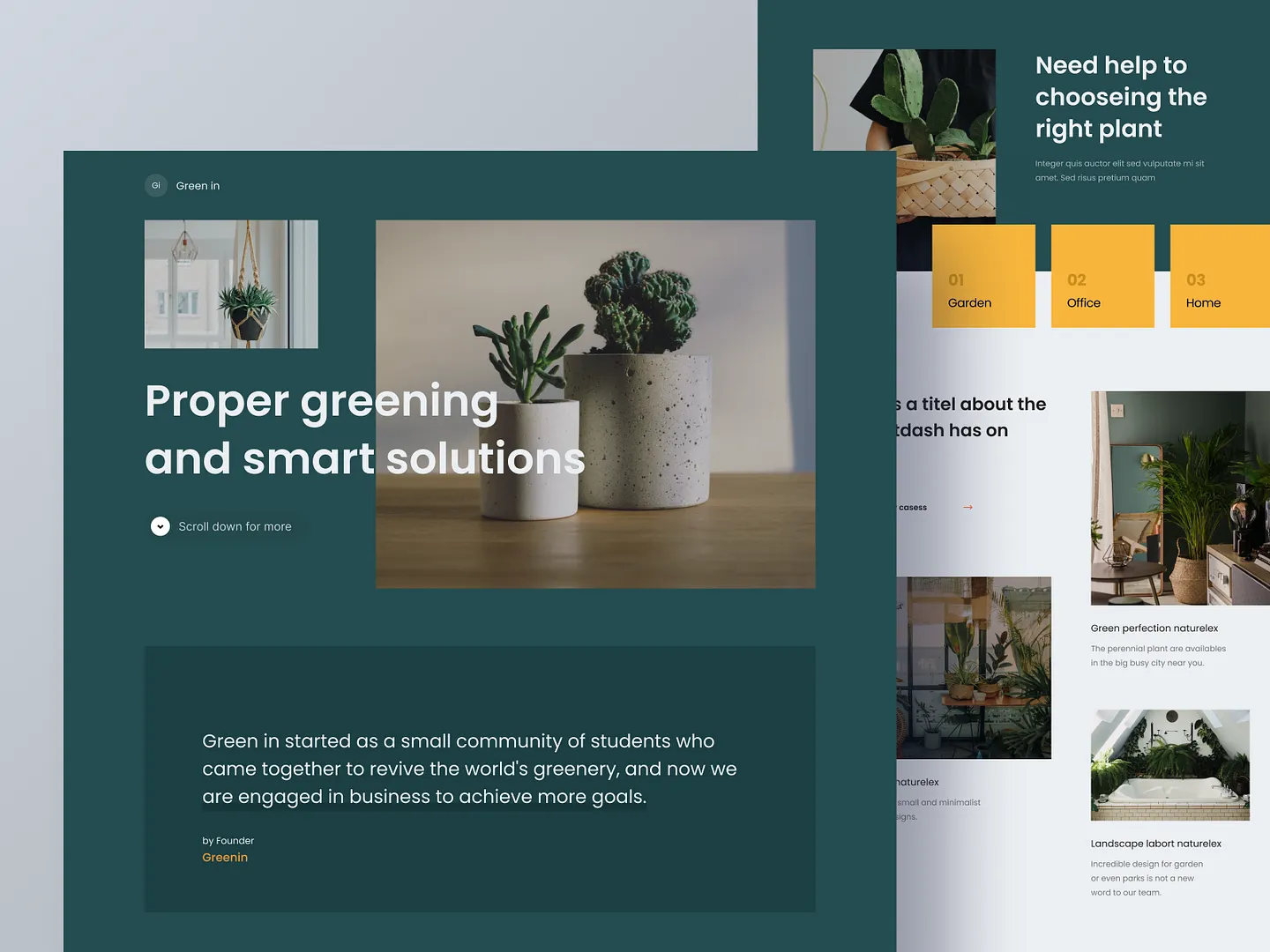 Garden Center Website: Modern Design for Plant Enthusiasts