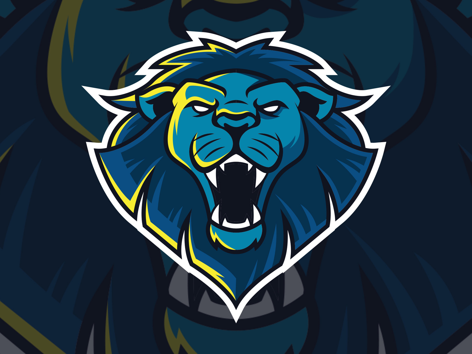 Lion mascot logo design by Doni Kudjo on Dribbble