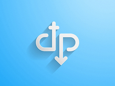 "Dating point" logo flat logo logotype