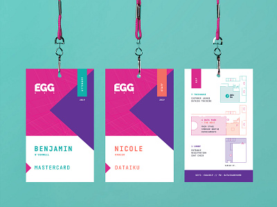 EGG Conference — Lanyards branding collateral conference data dataiku egg event identity lanyards map tech