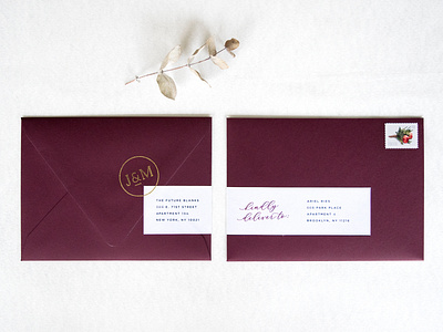 Burgundy Wedding Envelopes address burgundy envelopes monogram stamp stationery wedding