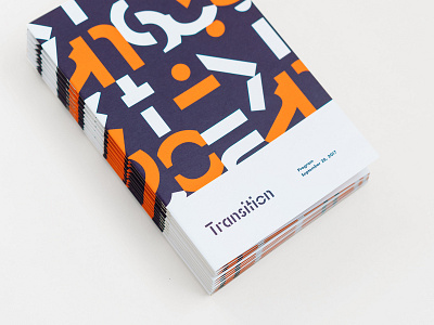 Transition Program branding geometric identity orange pattern percolate shapes transition