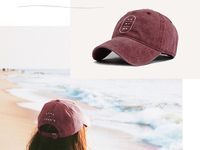 Ok By Me beach branding hat identity logo monogram nantucket swag