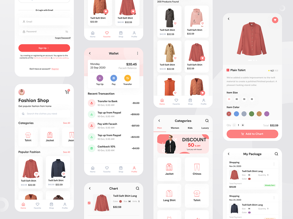 fashop - UI Kit by Aghna Fikrunafuddin for Dipa Inhouse on Dribbble