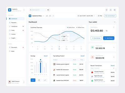 Finance - Dashboard analysis app chart clean component dashboard design finance finance app navigation sidebar ui web application web dashboard website website app