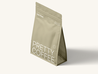 Packaging and brand identity concept for a healthy coffee brand. bold brand identity branding coffee coffee branding healthy logo logo design minimal minimal logo modern new york pretty please typography logo wellness wellness branding