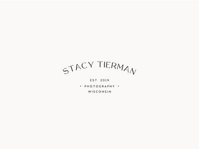 Stacy Tierman Photography branding logo logo design typography