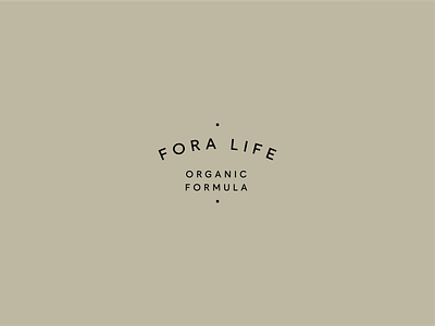 Fora Life Logo brand identity logo logo design minimal logo organic