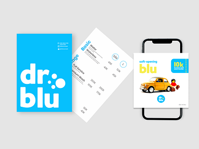 dr.blu Delivery Carwash | Deliverables Design