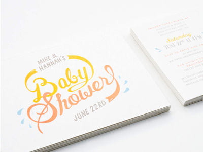 Baby Shower invites are out!