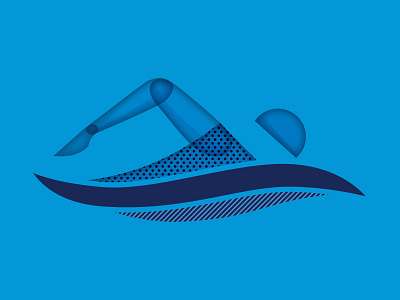 freestylin' / exploration 2 athlete body illustration pattern sport swimmer swimming vector water