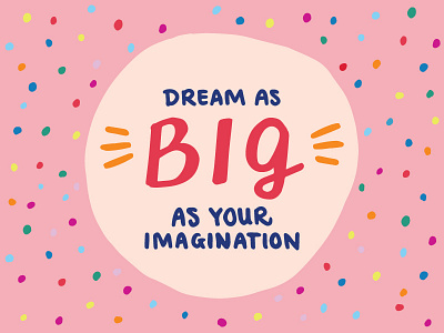 Back to School fun 01 dream handlettering inspirational kids lettering motivational quote school