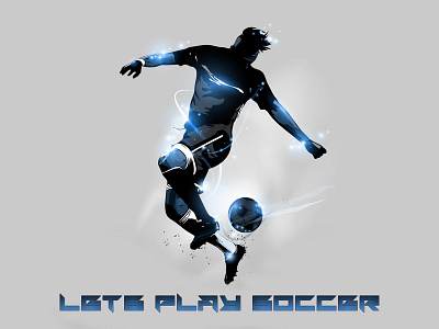 Lets Play Soccer branding design illustration logo play game soccer ui ux vector