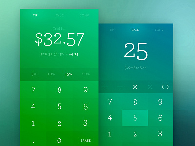 004 Calculator 004 app calculator dailyui day numbers tip