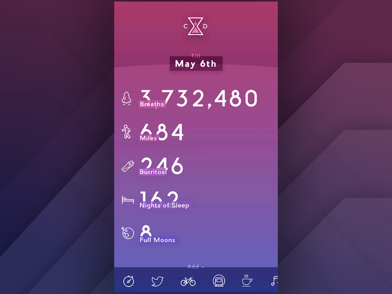 014 Countdown countdown 014 app dailyui