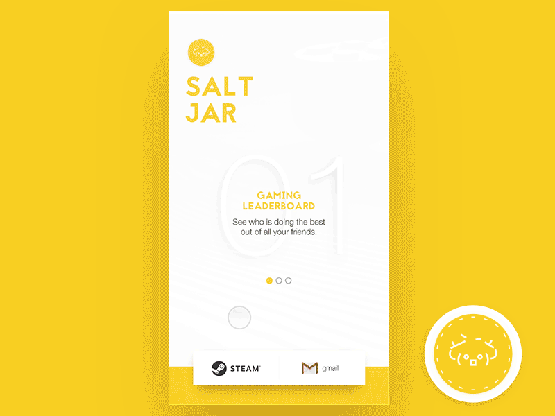 Salt Jar betting design game interaction leaderboard mobile motion principle sketch ui yellow