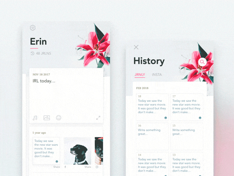 Daily Journal clean journal principle product ui
