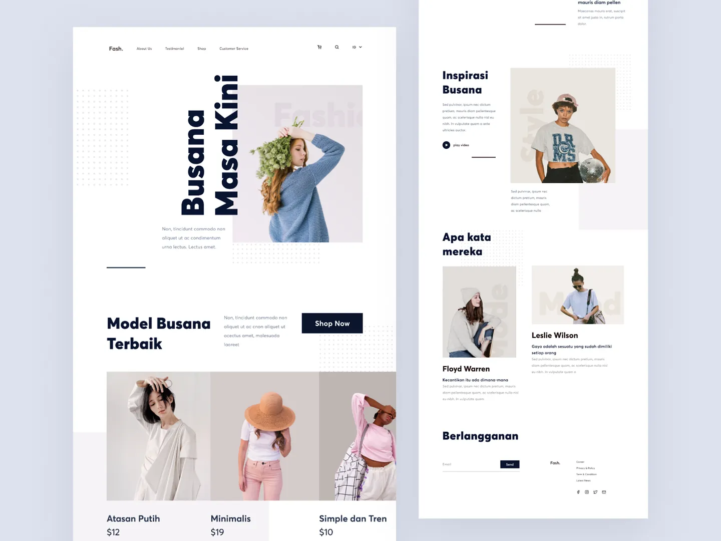 Stylish Mall Website Design for Fashion Enthusiasts