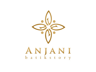 ANJANI BATIK STORY art branding design flat graphic design icon logo ui ux vector