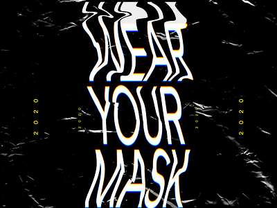 Wear Your Mask Type Posters