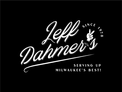 Serial Series - 02 - Jeffrey Dahmer branding dahmer design halloween illustration illustrator jeffrey killer logo poster restaurant script serial true crime type typography