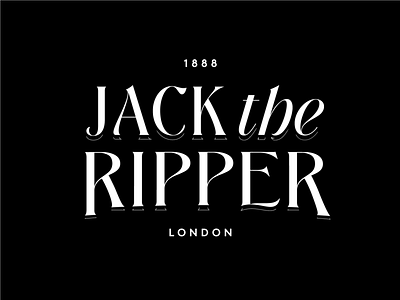 Serial Series - 03 - Jack the Ripper 1800s branding design england illustration jack jack the ripper london newspaper ripper script serial serial killer type typography