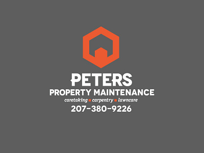 Peters Property Maintenance (WIP) brand branding business icon illustrator logo typography