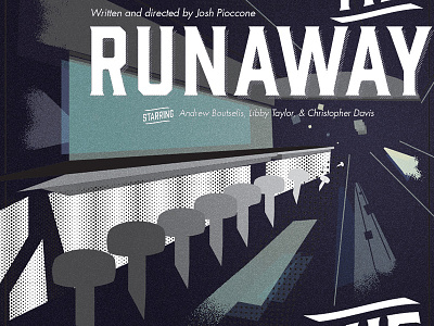 "The Runaway" Poster film illustrator poster typography