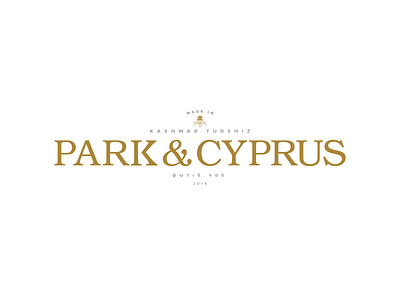 Park And Cyprus brand branding persia persian religion typography