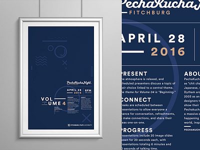PechaKucha Vol. 4 Poster circular event layout pechakucha poster print type