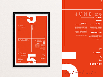 PechaKucha Vol. 5 Poster by Brendan Keohane on Dribbble