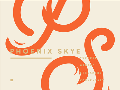Phoenix Skye Brand Development branding p phoenix s type typography video games