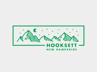 Snapchat Geofilter - Hooksett, NH badge futura geofilter hiking monoline mountains nature new hampshire snapchat typography white