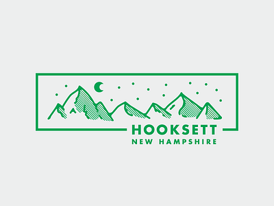 Snapchat Geofilter - Hooksett, NH badge futura geofilter hiking monoline mountains nature new hampshire snapchat typography white