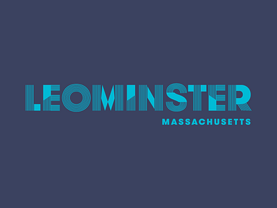 Snapchat Geofilter - Leominster, MA blue geofilter massachusetts monoline snapchat typography