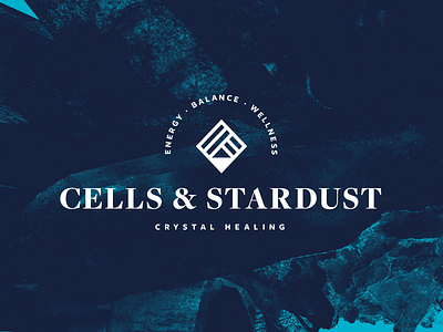 Cells and Stardust Rebrand branding business crystal healing jewelry small typography wellness