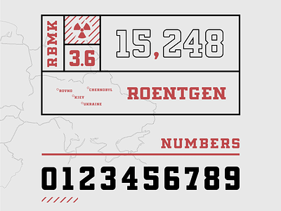 Typeface in Progress: Numbers chernobyl design font numbers russia soviet type typeface typography union