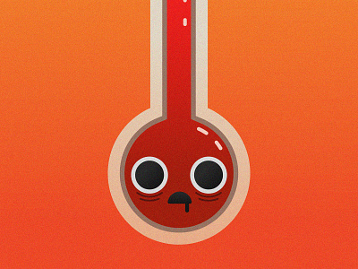 Hot Thermometer art artwork heat hot illustrate illustration illustrator temperature thermometer
