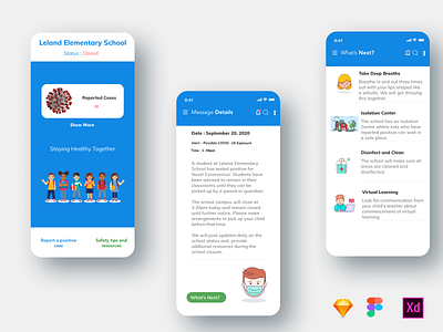 School Covid-update App